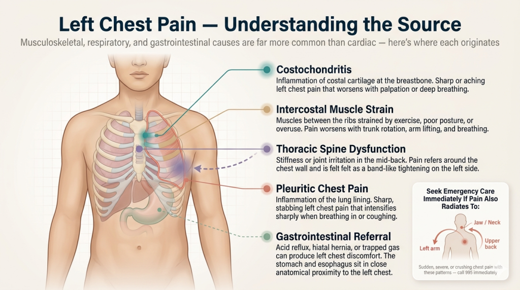 left chest pain anatomy causes illustration singapore